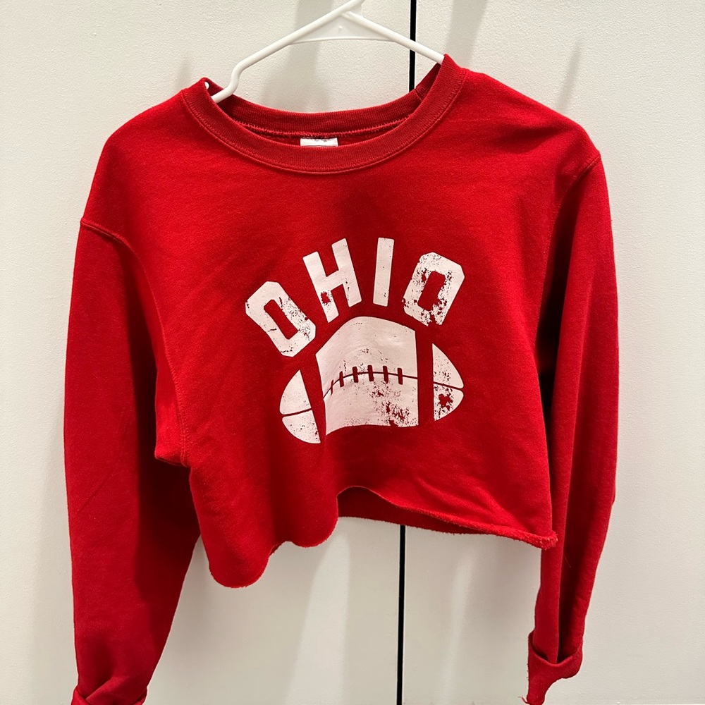 Ohio State cropped crewneck